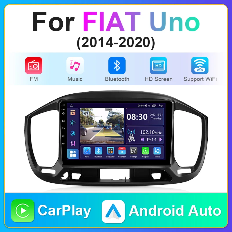 Автомагнитола AntNavi, 2Din, Android, стерео, для FIAT UNO 2014-2020, автомобильный мультимедийный плеер, навигация, GPS, Wi-Fi, Авторадио, головное устройство, Авт...