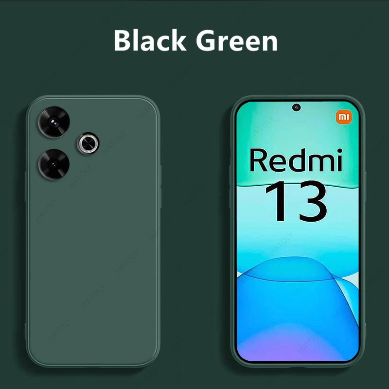 Чехол для Xiaomi Redmi 13 чехол 4G мягкий силиконовый защитная задняя крышка телефона