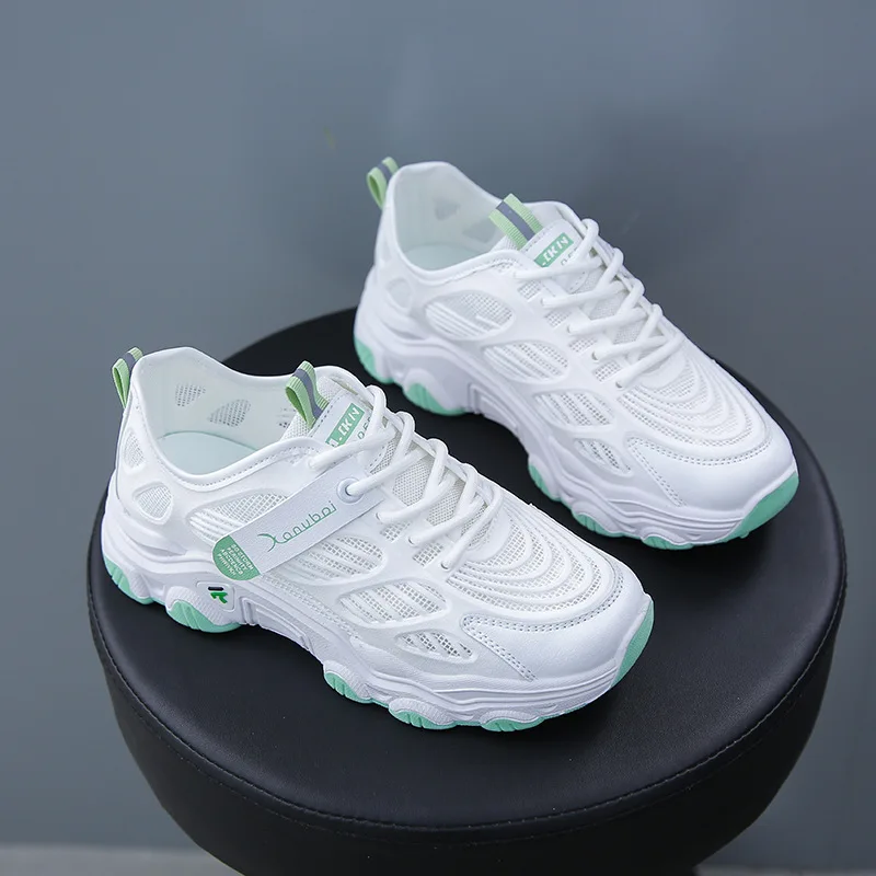 

2023 New White Running Shoes Women Summer Women Sports Shoes Mesh Breathable Sneakers Wear-resistant Outdoor Casual Shoes Tenis