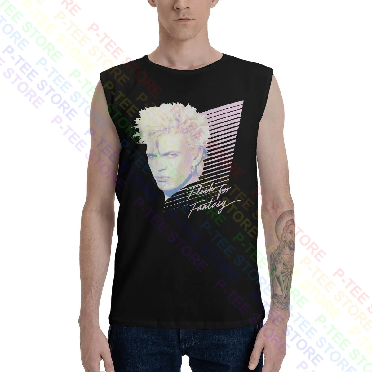 Майка Билли идол-телесного цвета, жилет, рубашка без рукавов, повседневное Сращивание, лучшее качество