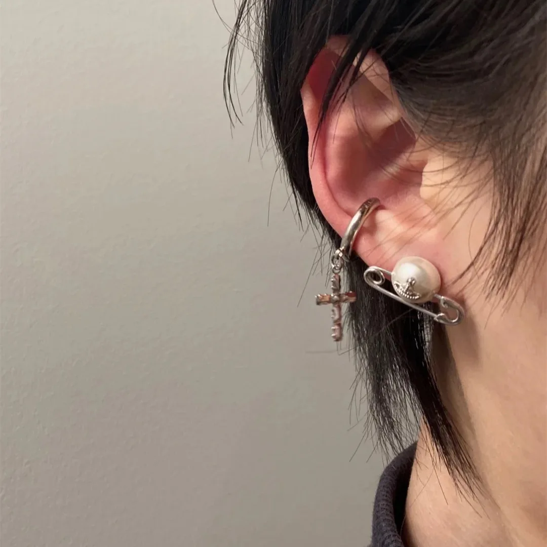 

Маленькие дизайнерские серьги с жемчужинами в западном стиле, элегантные серьги с жемчугом