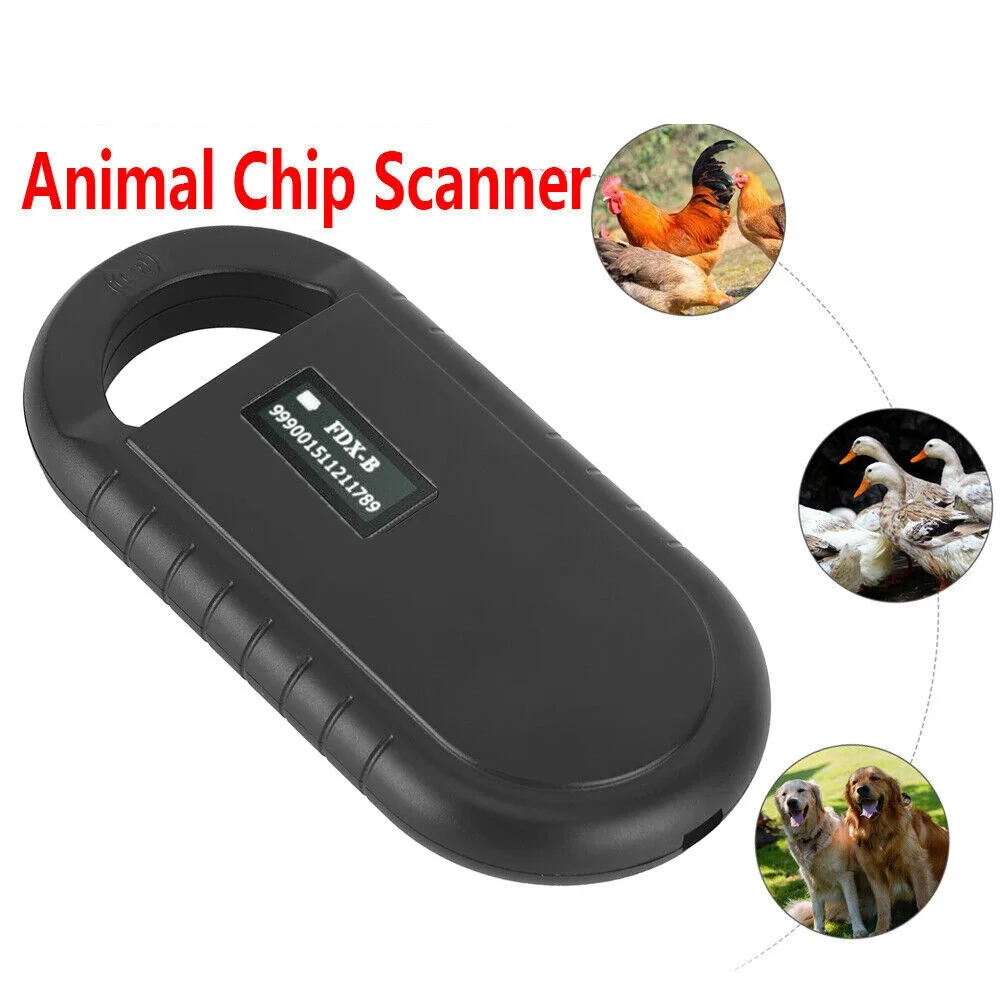 Pet Microchip Scanner Portable Handheld Animal Chip Reader Pet Microchip Reader