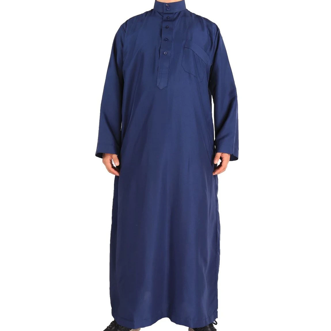 Muslim Fashion Men's Arab Robe Abaya for Men Islam Muslim Long Sleeve Abaya Saudi Arabia De Moda Musulmana Ropa Islamica Hombre