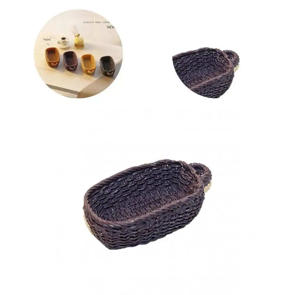 

Creative Dollhouse Storage Basket Accessory Dollhouse Basket Collectible Accessories
