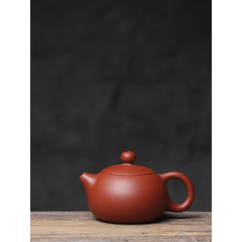 

|Ruhe Cinnabar Sand Xi Shi Pot Chaozhou Handmade Kung Fu Teapot Small Handle Pot Zhang Lin Hao Hand Pull Gift Specialty