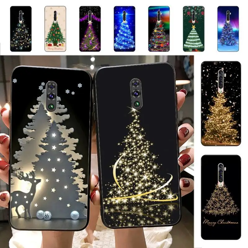 

Merry Christmas Tree Deer Phone Case for Vivo Y91C Y11 17 19 17 67 81 Oppo A9 2020 Realme c3