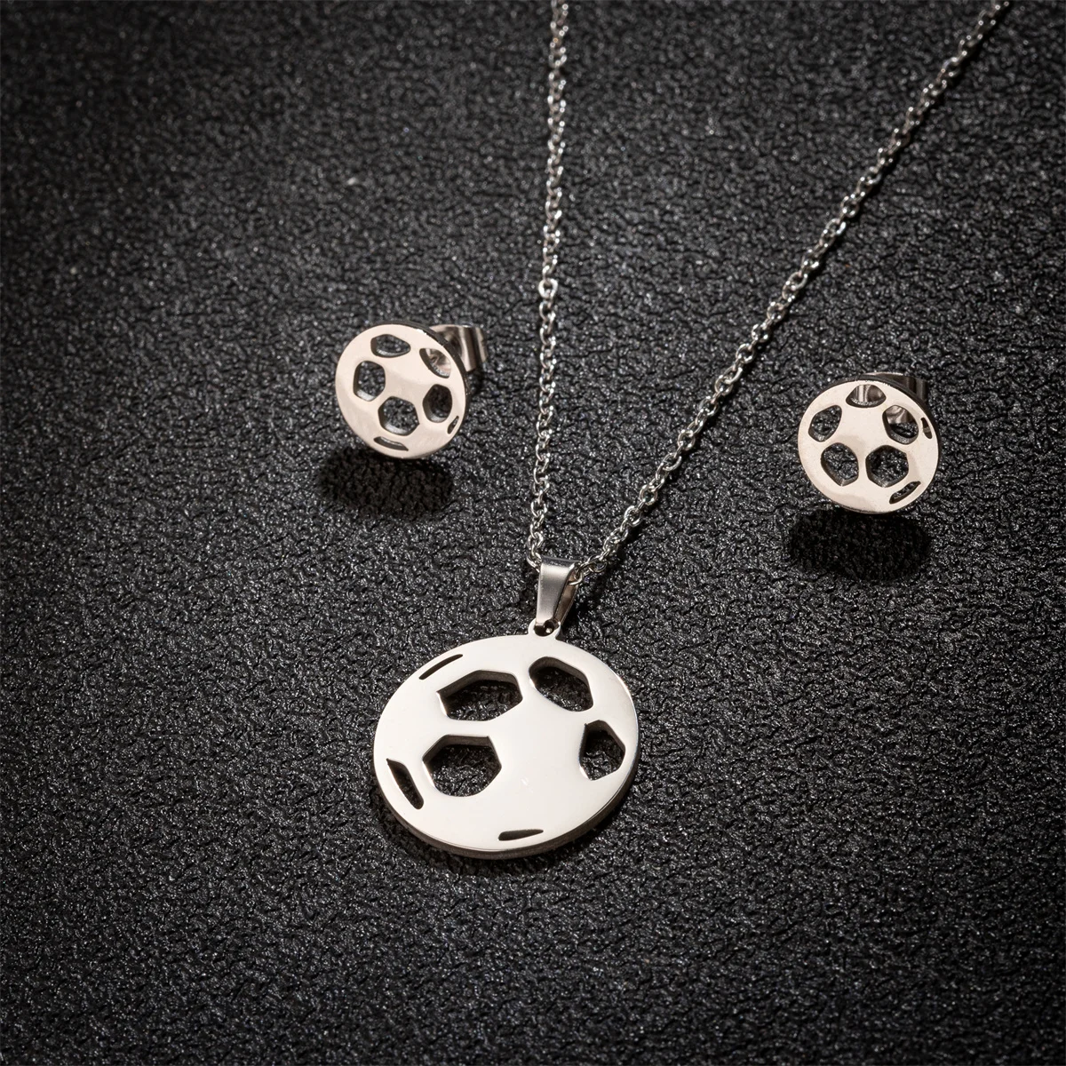 Женский дизайнерский комплект ювелирных изделий ожерелье и серьги из золотой