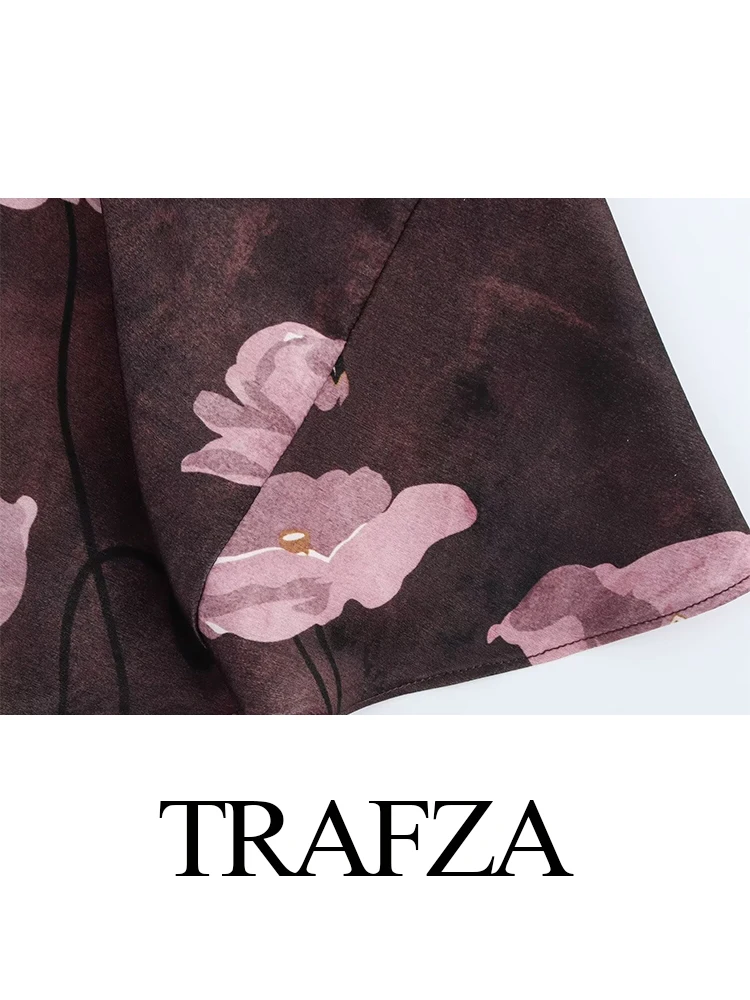 TRAFZA женские модные универсальные шелковые атласные текстурированные юбки с