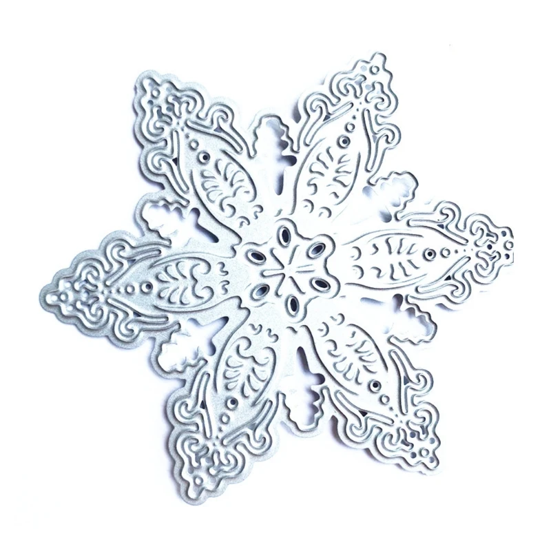 

Xmas Snowflake Metal Cutting Dies Stencil DIY Scrapbooking Album Paper Card Mold
