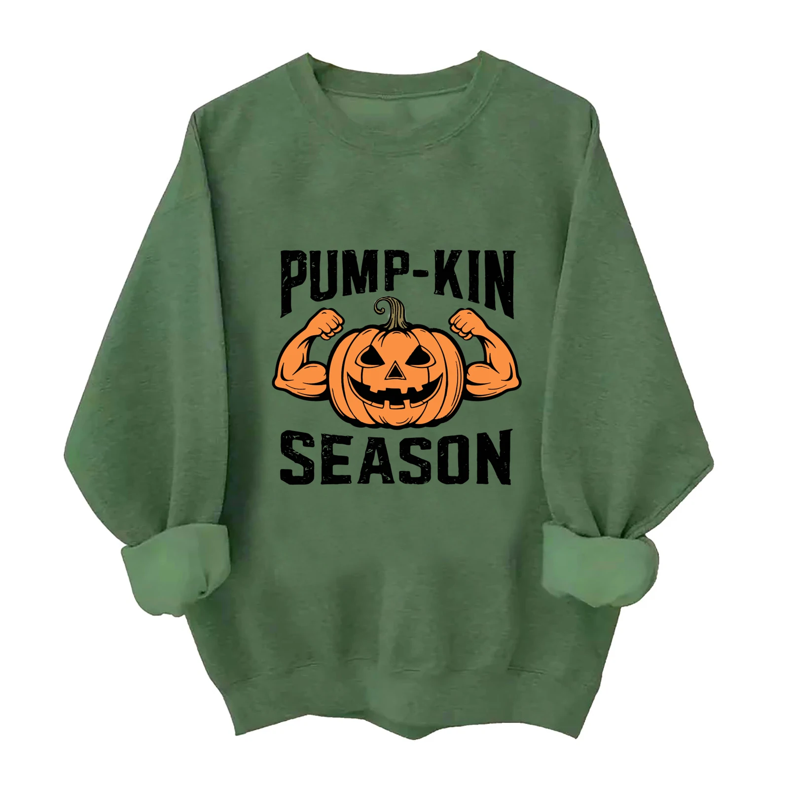 Весенне-осенний Повседневный Свитшот унисекс с круглым вырезом и длинным