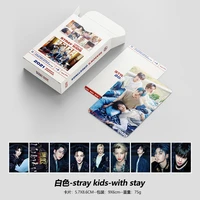 k pop white stray kids with stay concert concept photos collectible cards high quality lomo photo cards postcards fan gifts i n