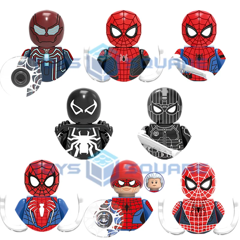 The Ultimate Evil Spider Man Ham Noir Gwen Stacy Agent Venom Майлс Моралес строительные блоки кубики набор