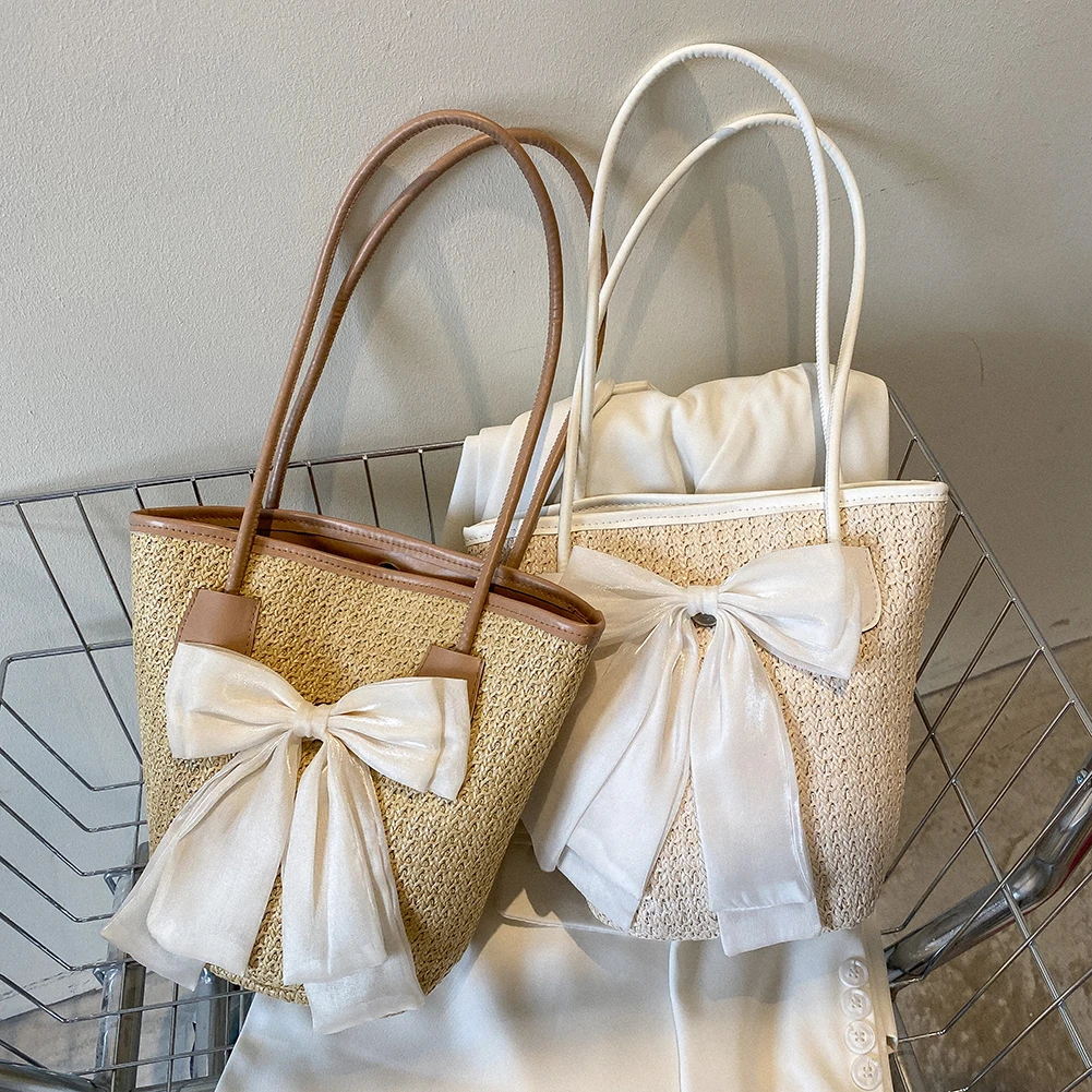 

Casual Chain Tote Bag Simple Style Messenger Woven Fashion Casual Woven Shoulder Bags Fashion Messenger Pack