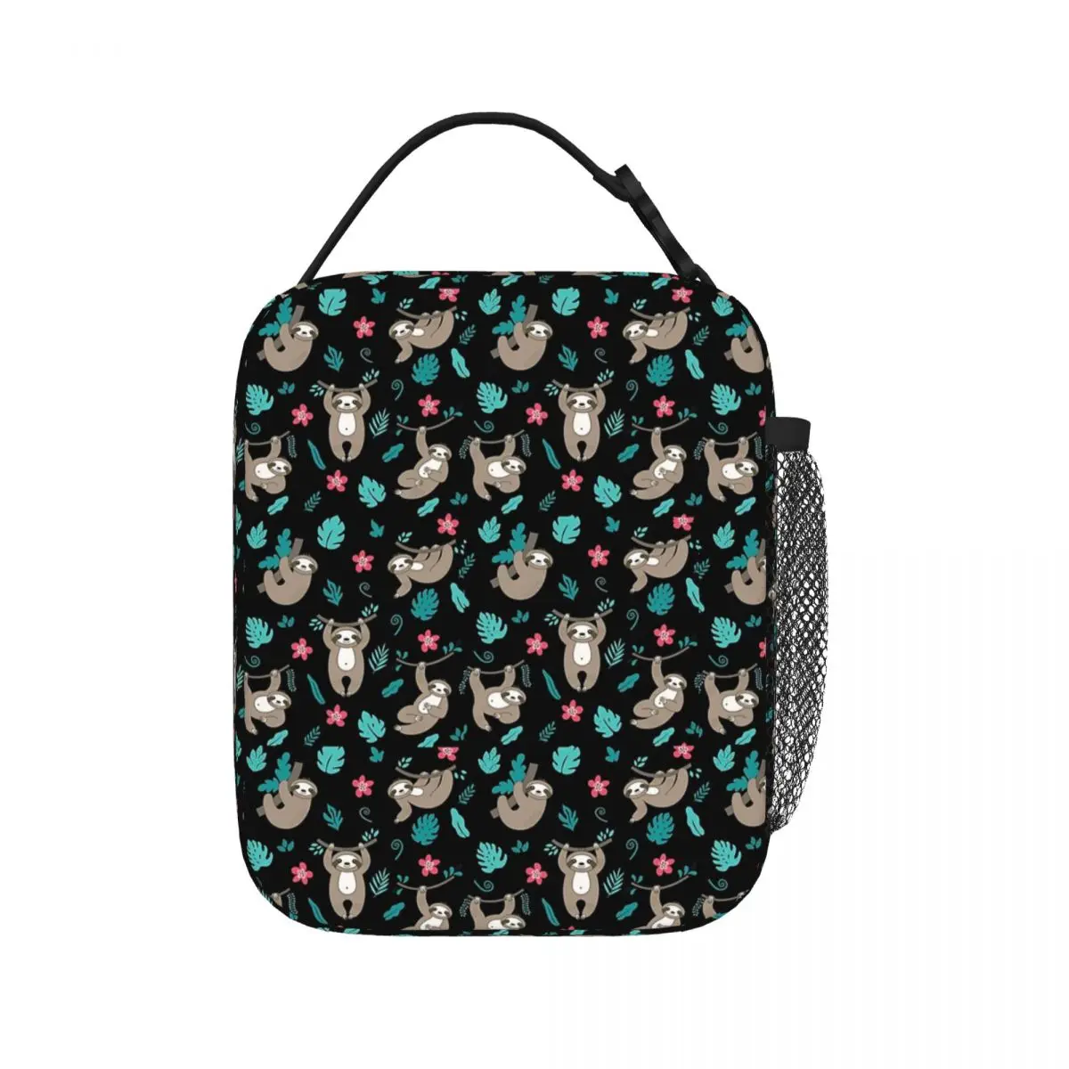 

Cute Sloth Pattern Insulated Lunch Bags Resuable Picnic Bags Thermal Cooler Lunch Box Lunch Tote for Woman Work Kids School