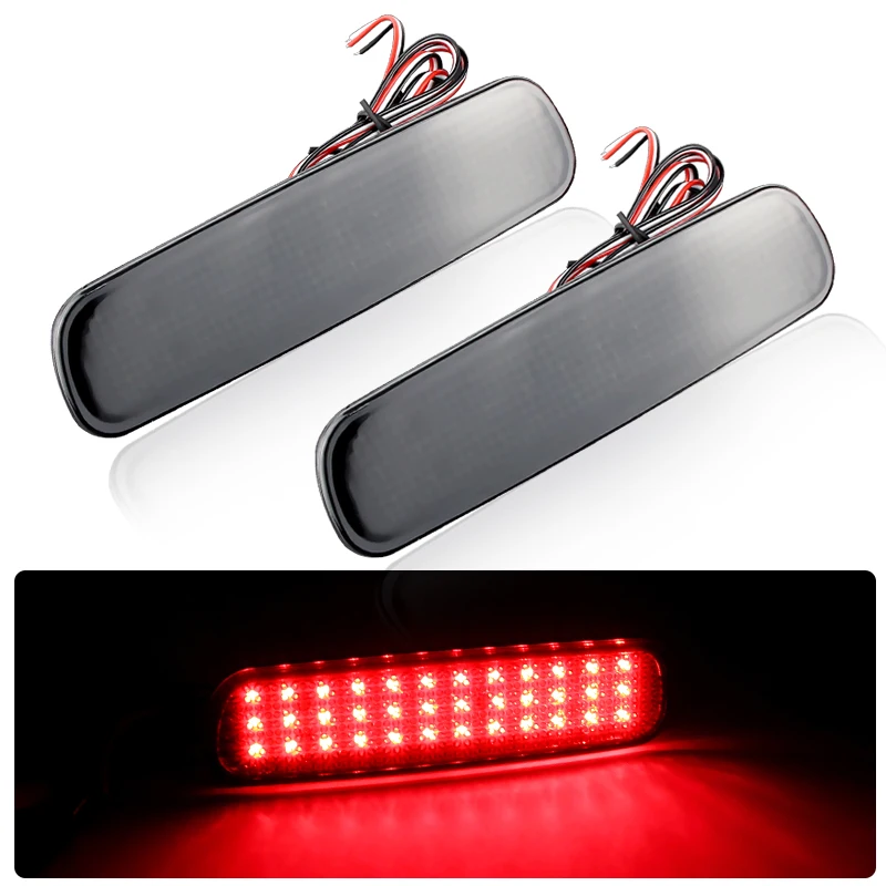 

2 * светодиодный отражатель заднего бампера для Toyota Land Cruiser 100 для Cygnus LX470 1991-2007, сигнальная лампа, стоп-сигнал, автомобильные аксессуары