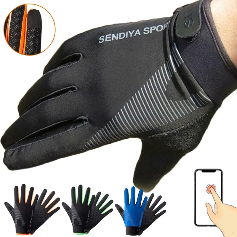

Full Finger Cycling Gloves anti-slip Breathable Summer Men Women Riding Driving Sports Lightweight Glove Adjustable Gloves