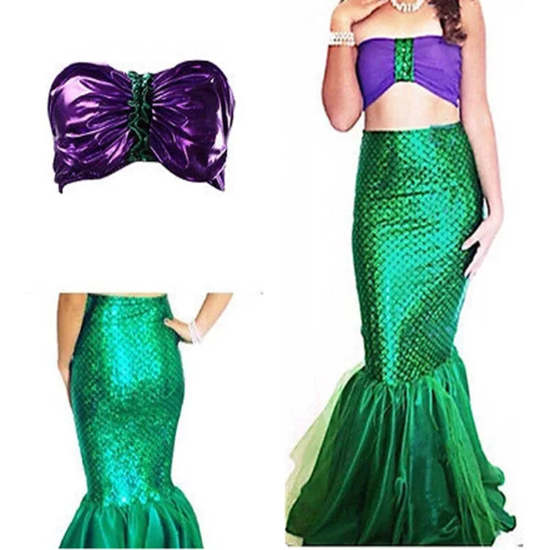 

Cosplay Costume Mermaid Half-length Fishtail Dress Dress For Halloween