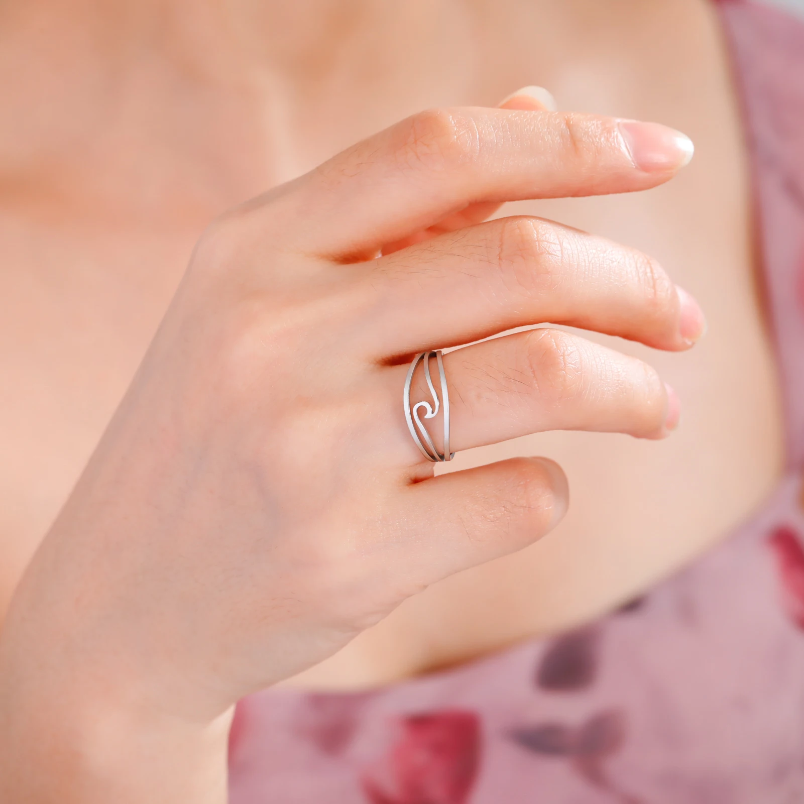 Женское кольцо из нержавеющей стали