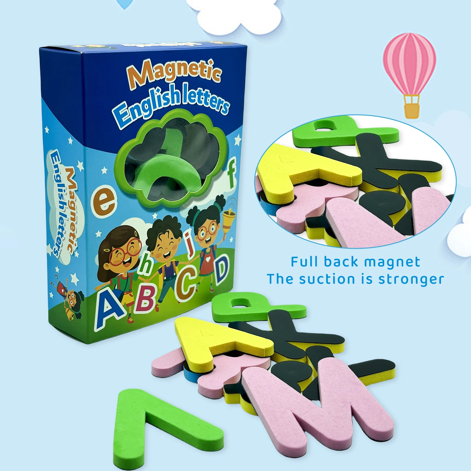 Детские Волшебные Магнитные Наклейки С Алфавитом Образовательные Буквы Цифры