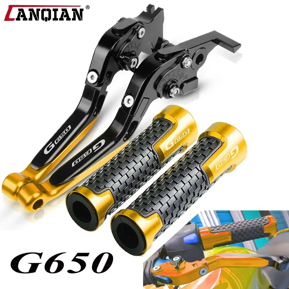

For BMW G650GS 2008-2016 2015 2014 2013 Motorcycle Accessories CNC Adjustable Brake Clutch Levers Handle Bar Grip G650 G 650 GS