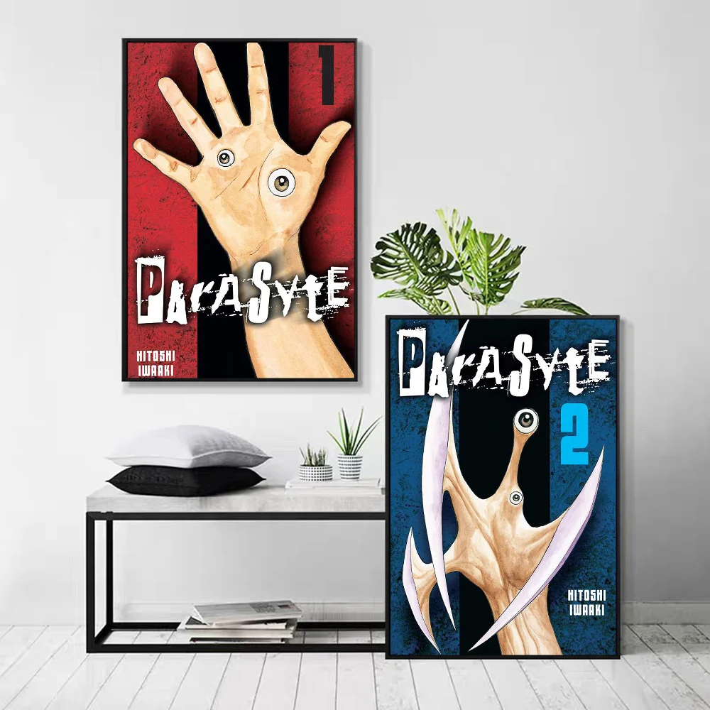 Parasyte Anime Posters Sticky Whitepaper Sticker DIY Room Bar Cafe Kawaii Decor