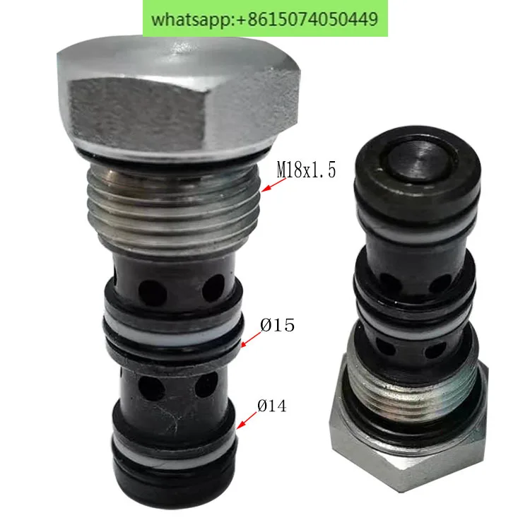 Гидравлический односторонний клапан LPC-08 гидравлический управления M18X1.5 цилиндр