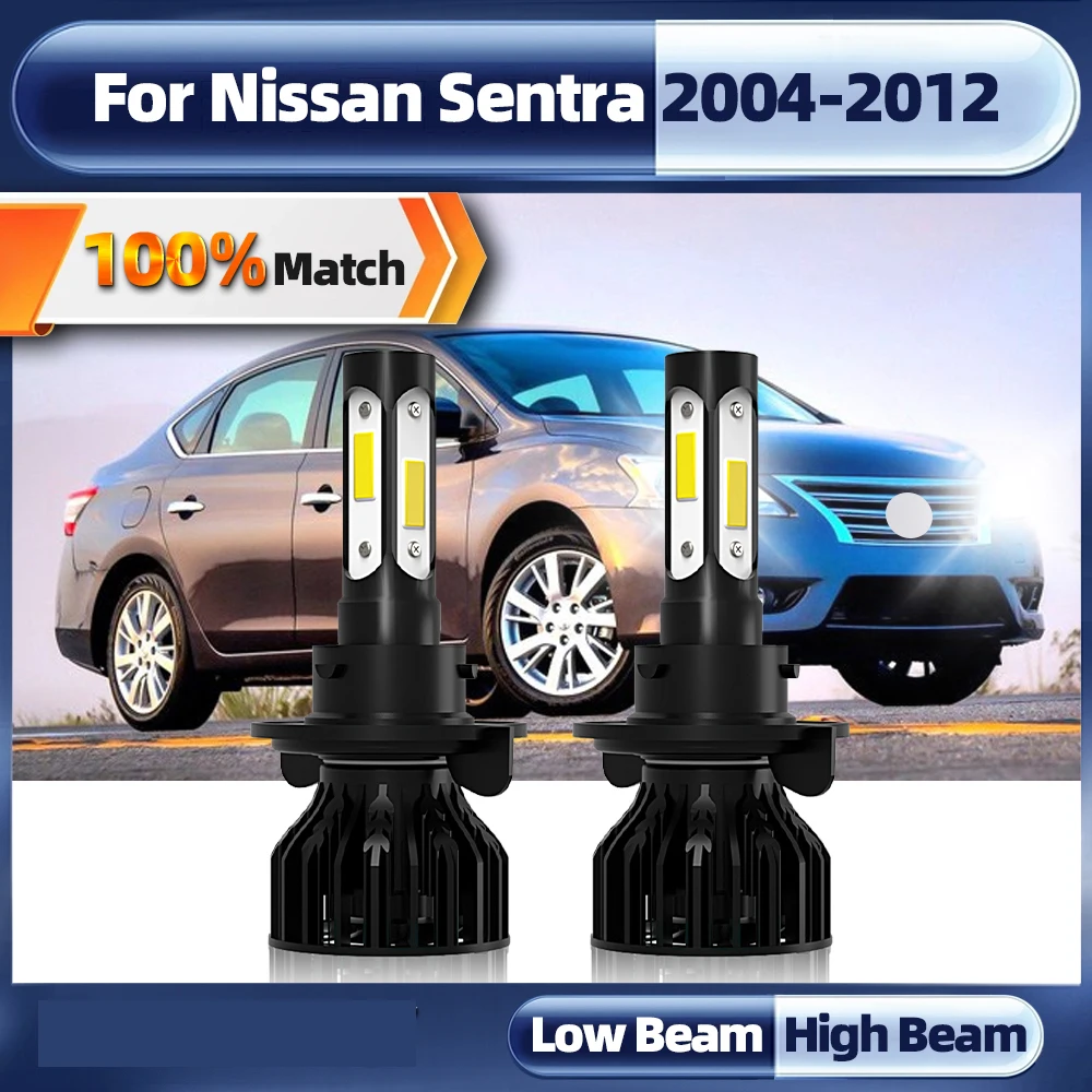 

H13 Canbus LED Car Headlight Bulbs 120W 20000LM Turbo Auto Lamp For Nissan Sentra 2004 2005 2006 2007 2008 2009 2010 2011 2012