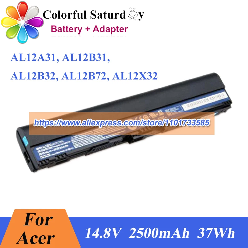 Новый аккумулятор AL12A31 AL12B31 AL12B32 AL12B72 AL12X32 для Acer One 725 756 V5 C710 Chromebook TMP116M TravelMate B113-M V5-123