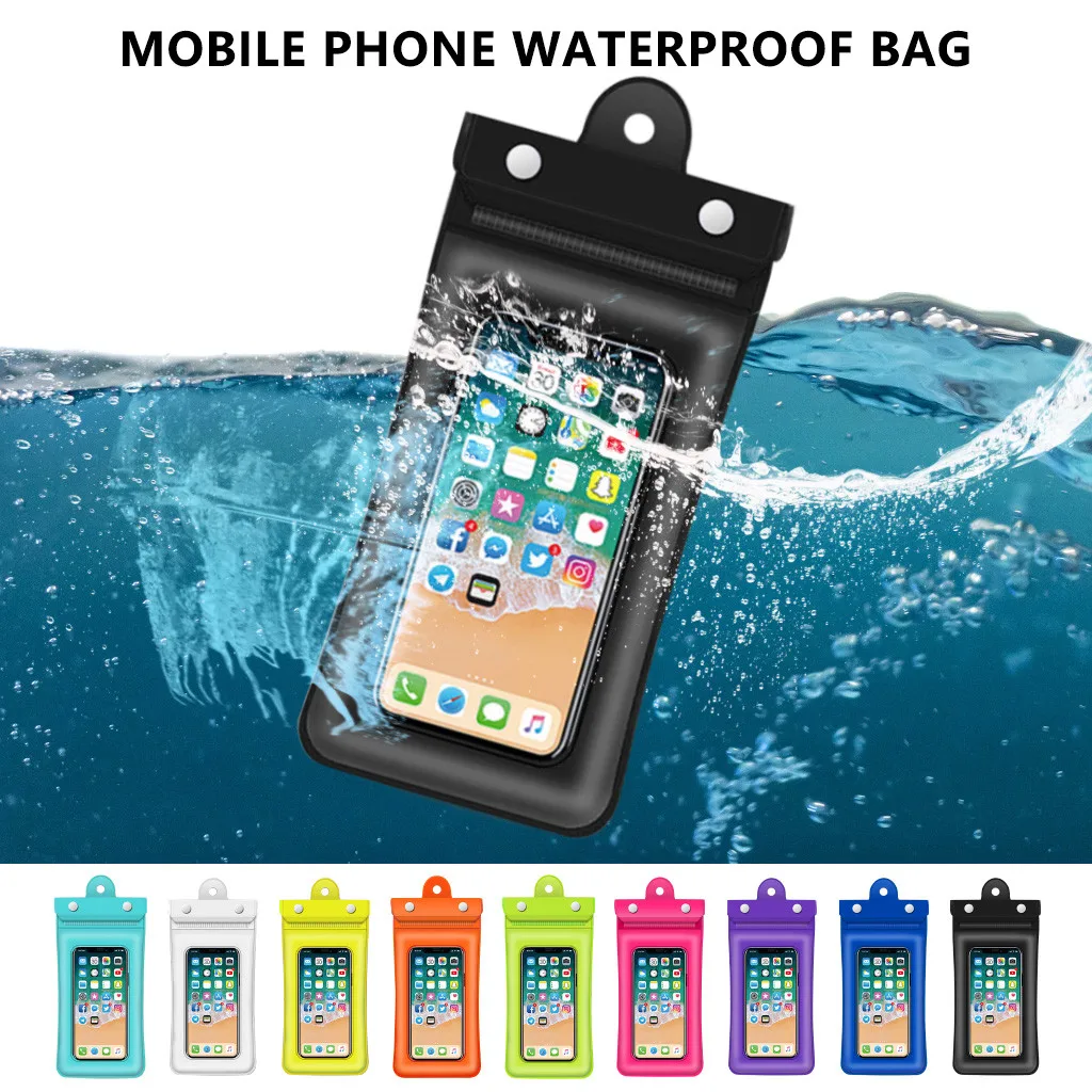 

2022 Waterproof Phone Case Drift Diving Swimming Waterproof Bag For 6inch Mobile Cover Pouch Bag Case For Beach Boat Sports