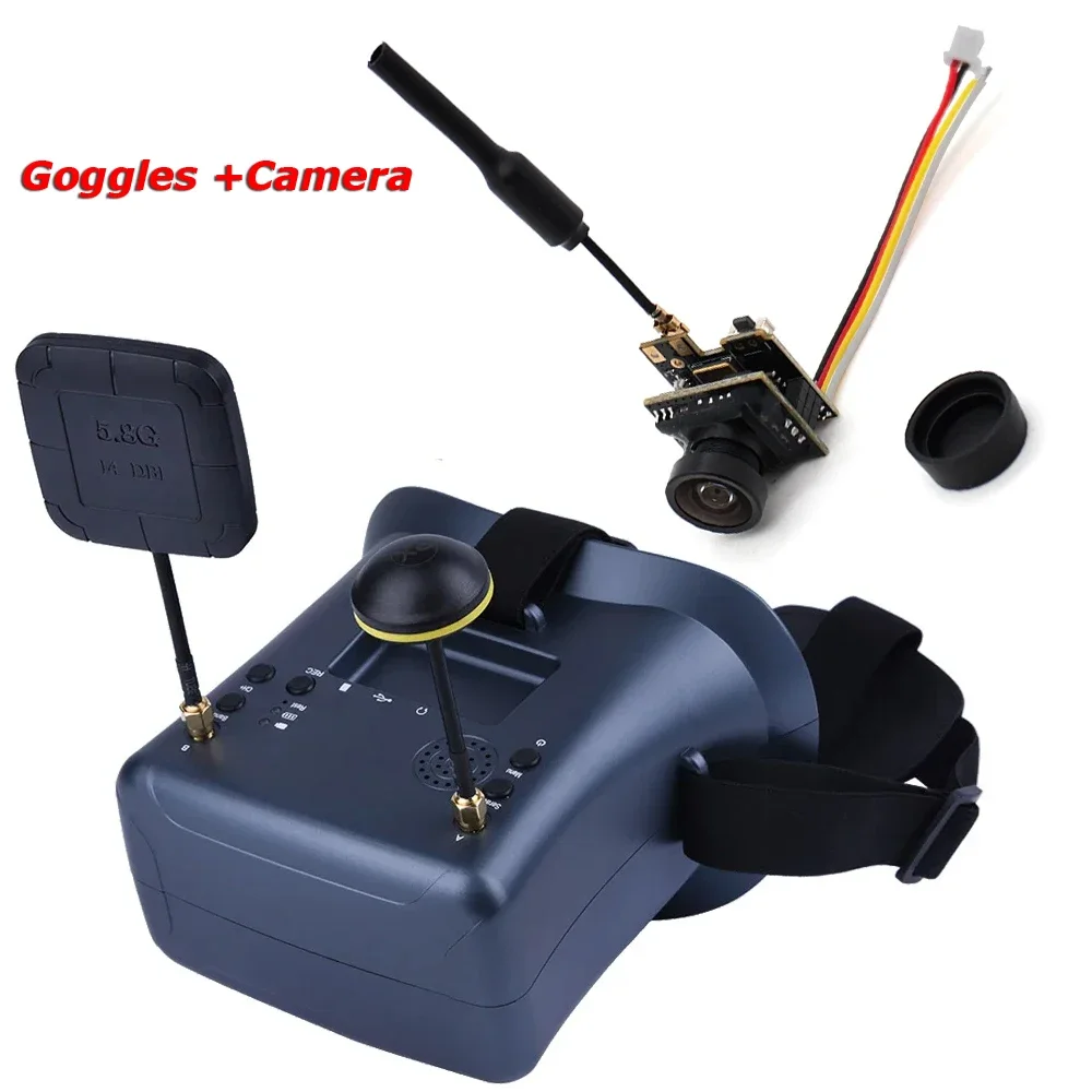 Фото Очки SkyDElFPV 008D 5.8G 40CH 4.3-дюймовая видеогарнитура HD DVR Diversity с камерой для FPV-дрона EV800D RC Racing Micro BWhoop №5