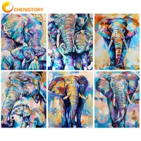 chenistory frameless paint by numbers animals 60x75cm oil painting by numbers digital painting on canvas diy handpaint numbers