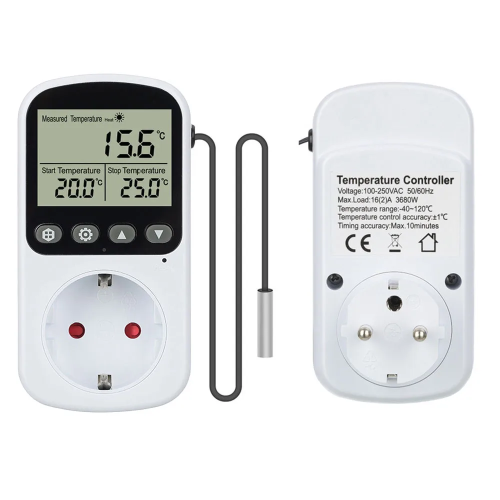 

Цифровая термостатическая розетка Temperature Controller Socket