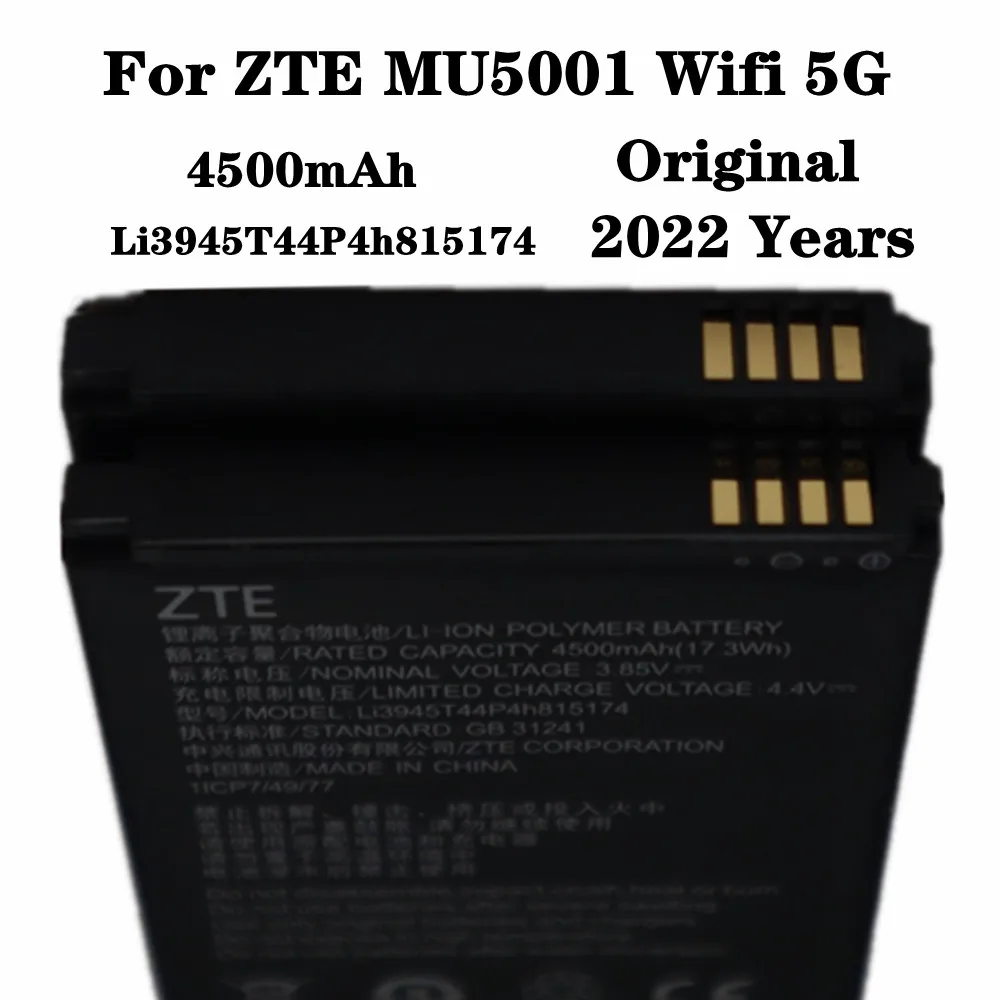 Оригинальный аккумулятор Li3945T44P4h815174 для ZTE MU5001 MU5002 5G Wifi Wifi6, портативный беспроводной аккумулятор MF90 MF91T 833F 831FT