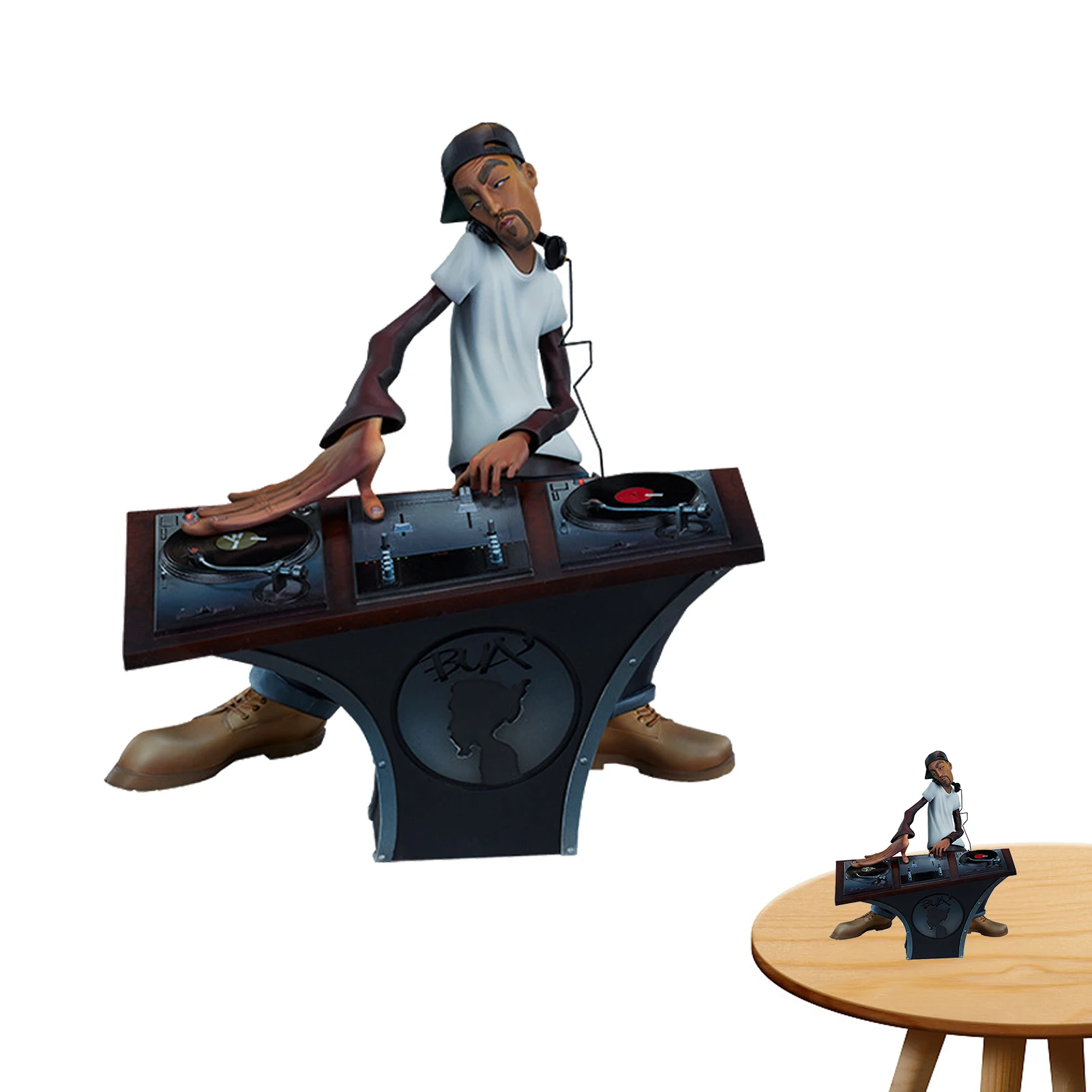 

New Hip Hop Elements Sculpture The Elements Of HipHop Artist Statue DJ Break Dance Shape Resin Desktop Ornament Gift