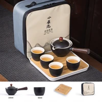 portable lazy kung fu tea set tea cup teapot 360 automatic spinning creative tea making teaware sets chinese tea ceremony gift