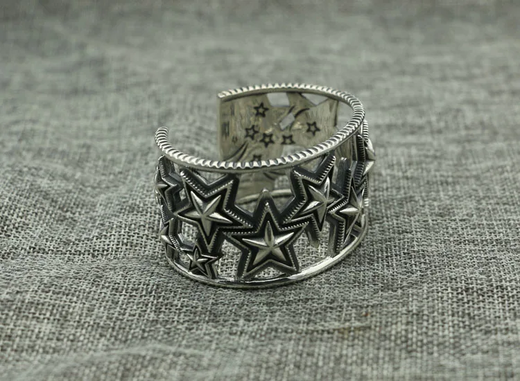 Браслет со звездой из стерлингового серебра европейский и американский мужской