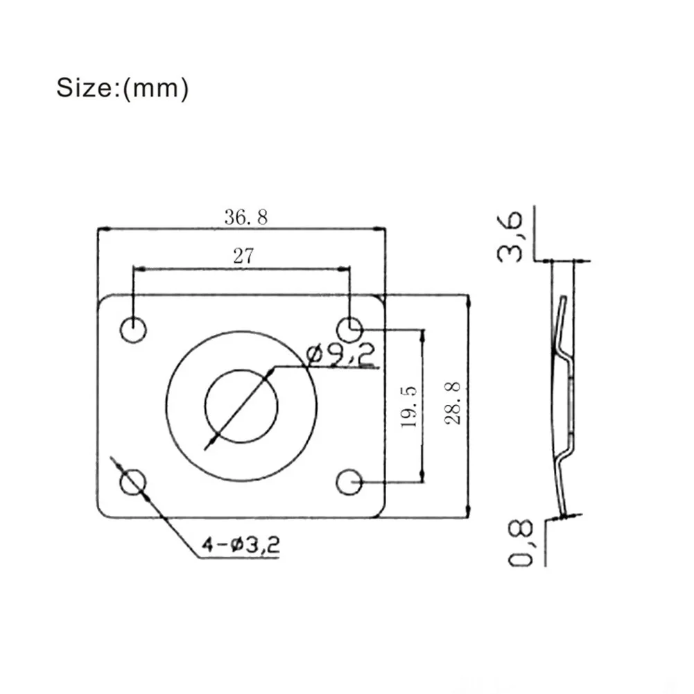 

& Screws Jack Plate Accessories For Les Paul Tele Style Electric Guitar Jack Plate Metal Rectangular Replacement