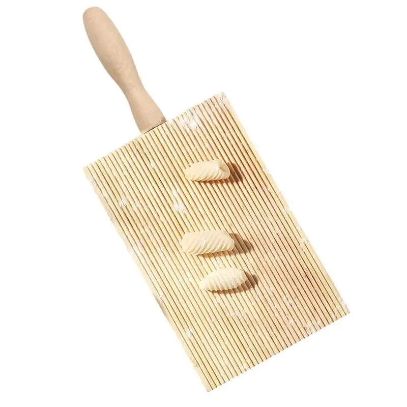 

Доска Gnocchi, прочная и антипригарная деревянная лопатка для масла, кухонные аксессуары для приготовления спагетти, пасты, итальянские блюда Gnocchi