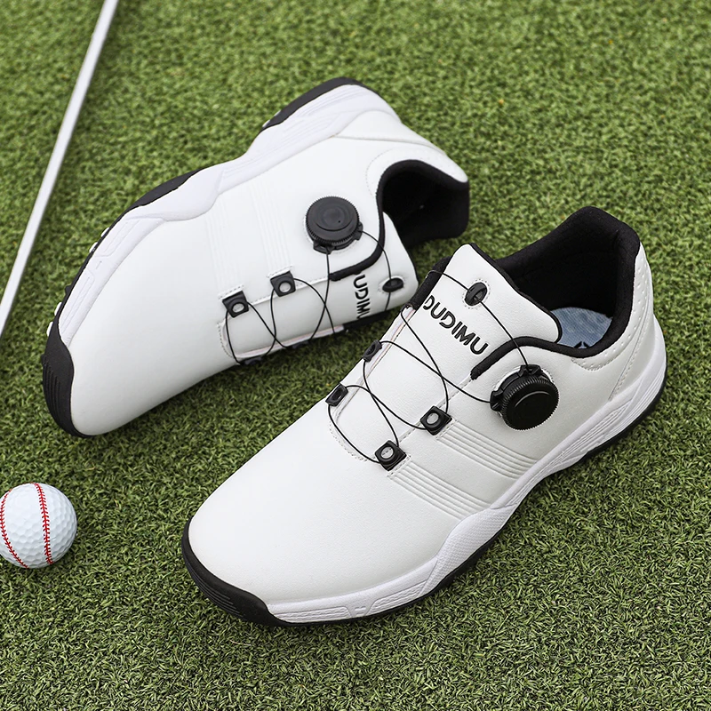 2022 New Men Golf Shoes Autumn Top Quality Stable Support Genuine Leather Fashion Lightweigh Soft Unisex Sport Shoe Size 36-46