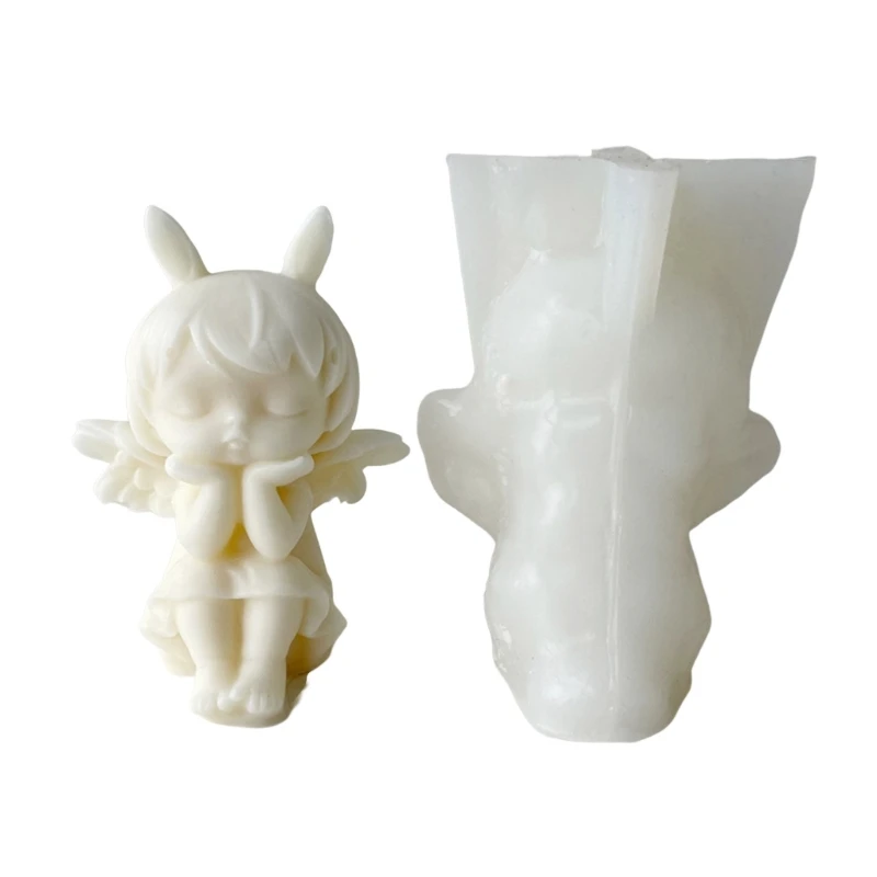 

Формы в виде ангельской свечи из смолы, сделай сам, искусство, мыло, помадка, Декор, симпатичные формы для свечей для маленьких девочек