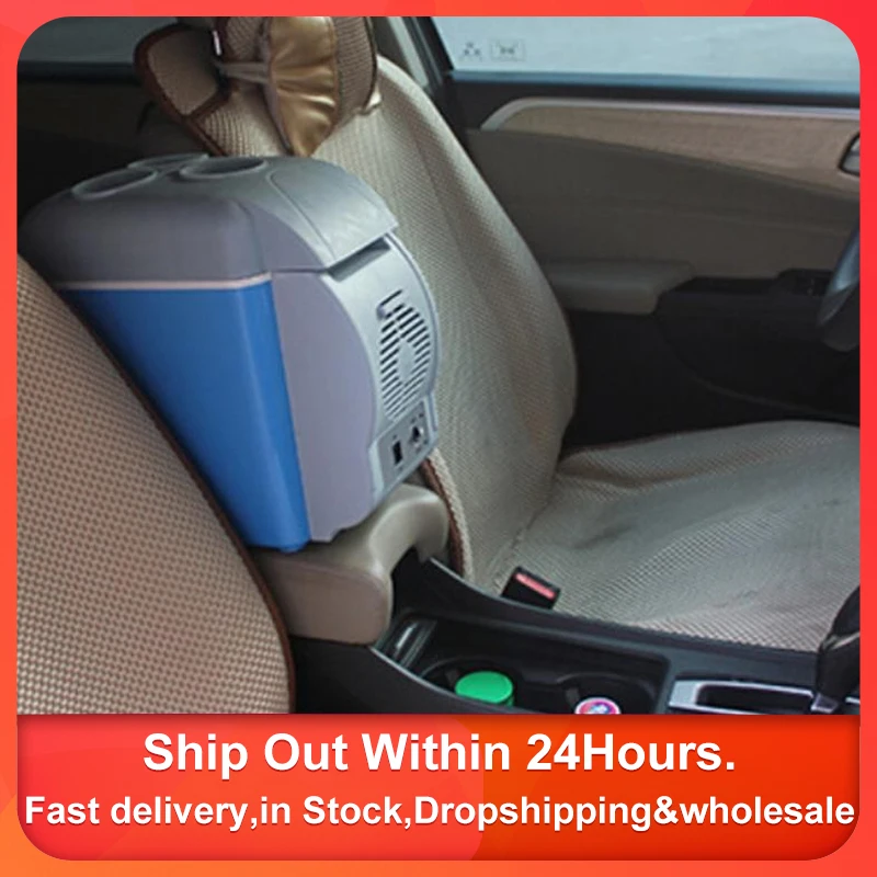12V Refrigerator Freezer Heater 7.5L Mini Car Freezer Cooler & Warmer Electric Fridge Portable Icebox Travel Refrigerator