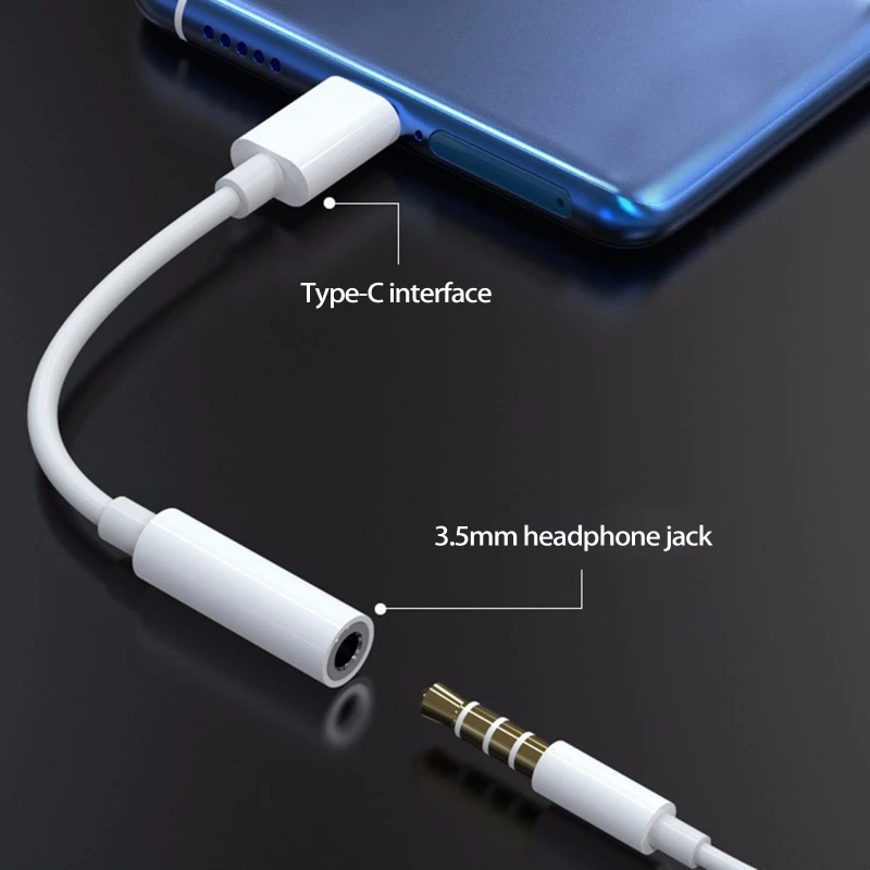 Переходник с USB Type C на гнездо 3 5 мм вспомогательный ключ кабель шнур разъем для