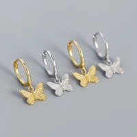 butterfly design drop earrings gift for women 2022 trend new sterling silver 925 dangle earings accessories luxury fine jewelry