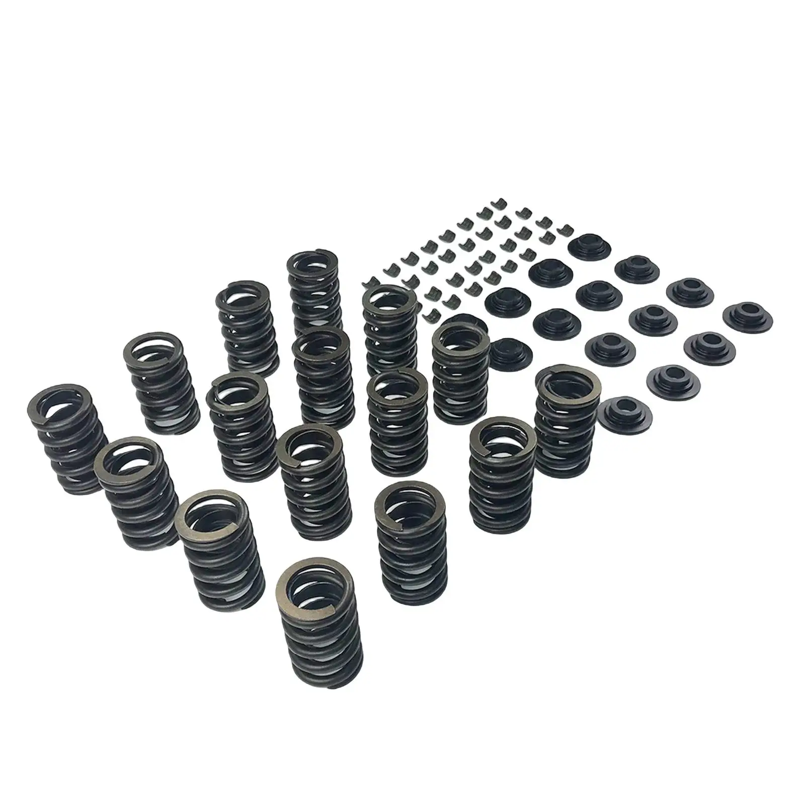 

64 Pieces Valve Springs Kit with Retainer & Lock Fits for Chevy Sbc 327 350 400 Components