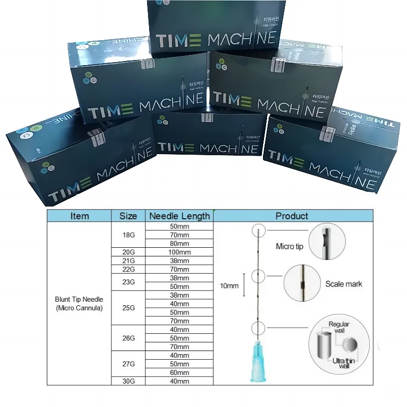 Высокоточная одноразовая Подкожная заполняющая игла 14 г 18 21 22 23 25 27 30 Canula Micro