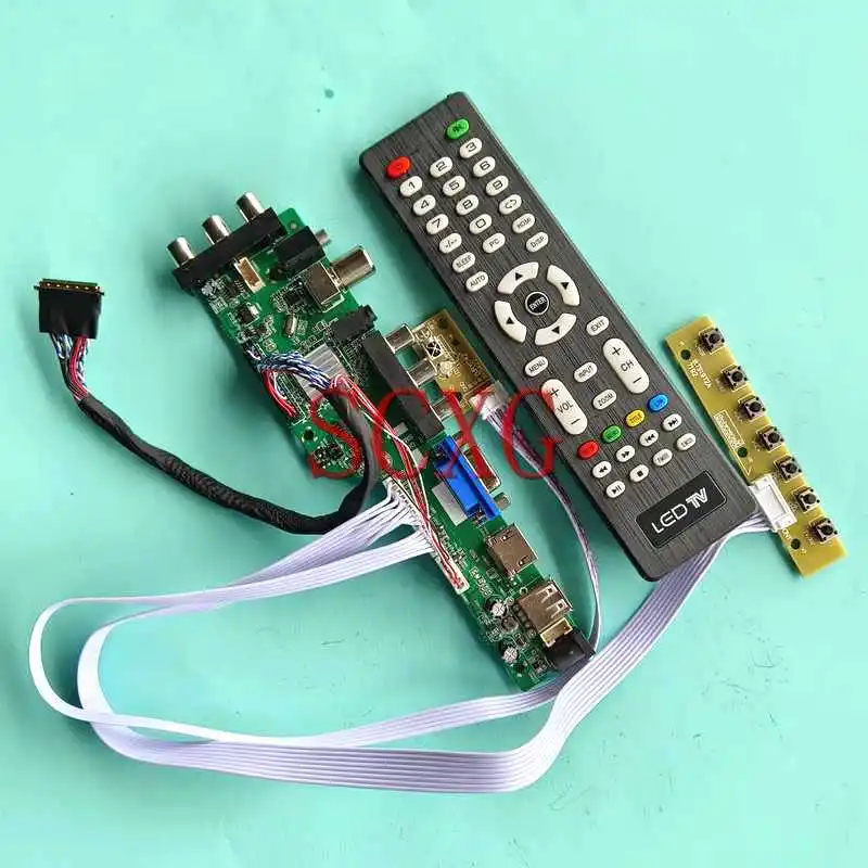 

For LP116WH1 LP116WH2 Laptop Panel DVB Digital Controller Board 1366*768 11.6" DIY Kit LVDS 40 Pin USB AV RF HDMI-Compatible VGA
