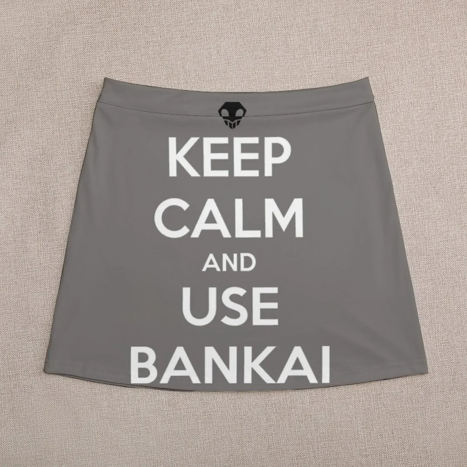 Сохраняйте спокойствие и использовать мини-юбка Bankai винтажная одежда 90-х годов