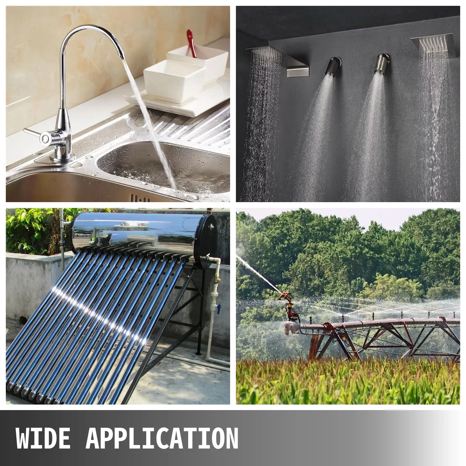 

Водяной насос 1HP 750 Вт с реле давления 110 галлонов в минуту, в, насос для мелководья, струйный насос для пресной воды для орошения