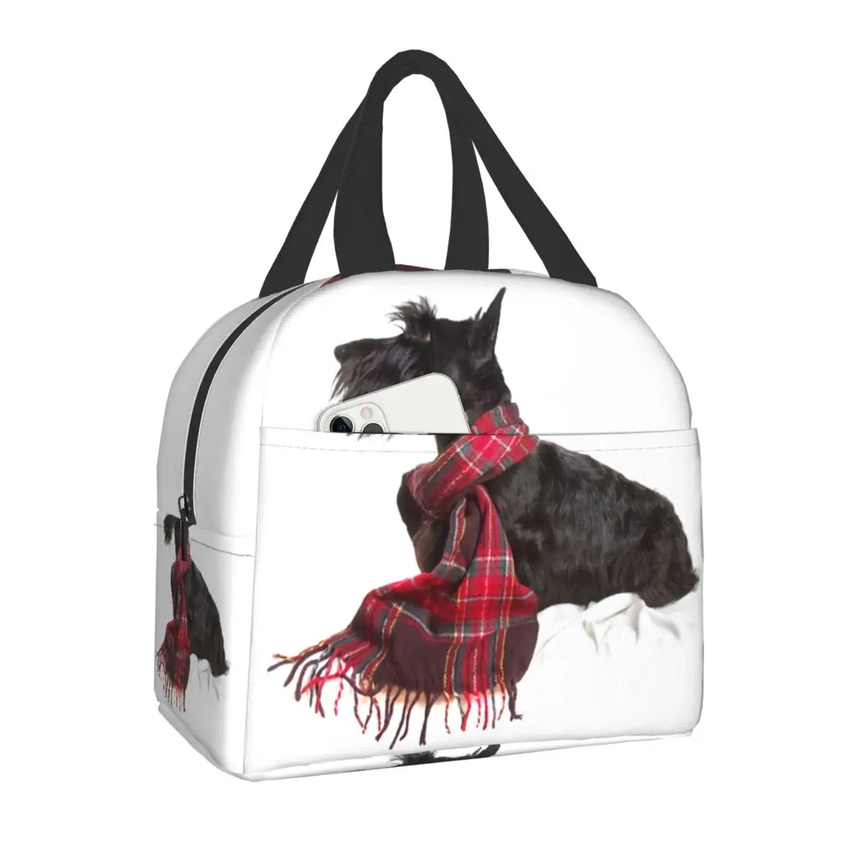 

Шотландская терьевая изолированная сумка для ланча для пикника на открытом воздухе, водонепроницаемая Термосумка для ланча для детей и жен...