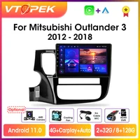 Vtopek 10.1" 4G Carplay 2din Android 11 Car Radio Multimidia Video Player Navigation GPS For Mitsubishi Outlander 3 2012-2018